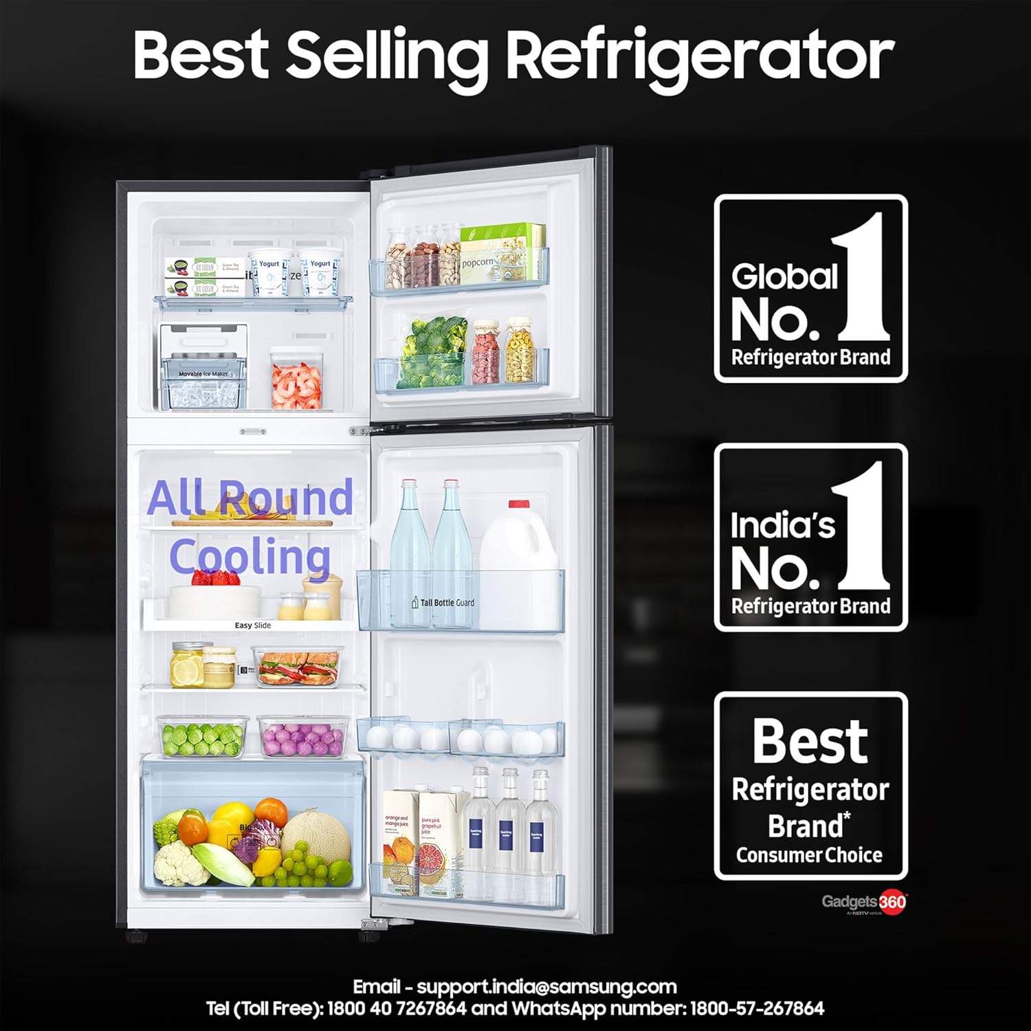 Samsung 236 L 3 Star Convertible Digital Inverter Frost Free Double Door Refrigerator